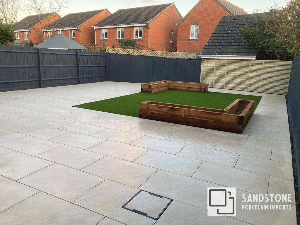 Boost Your Outdoors with Hammerstone Beige Porcelain Paving